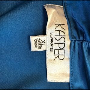 Polyester blue suit blouse